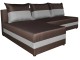 Canapea de colt Space Meble Hewlet Sawana 16/Sawana 20 (Dark Brown/Graphite)