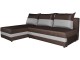 Canapea de colt Space Meble Hewlet Sawana 16/Sawana 20 (Dark Brown/Graphite)