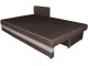 Canapea de colt Space Meble Hewlet Sawana 16/Sawana 20 (Dark Brown/Graphite)