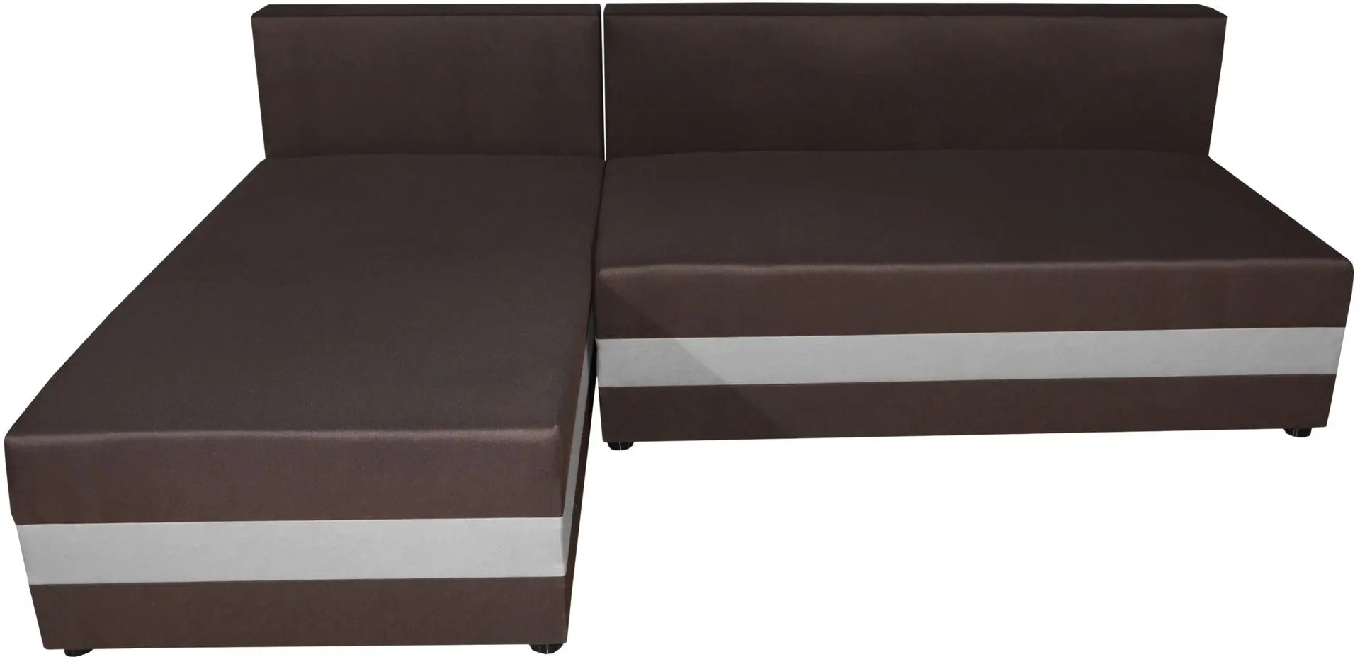 Canapea de colt Space Meble Hewlet Sawana 16/Sawana 20 (Dark Brown/Graphite)