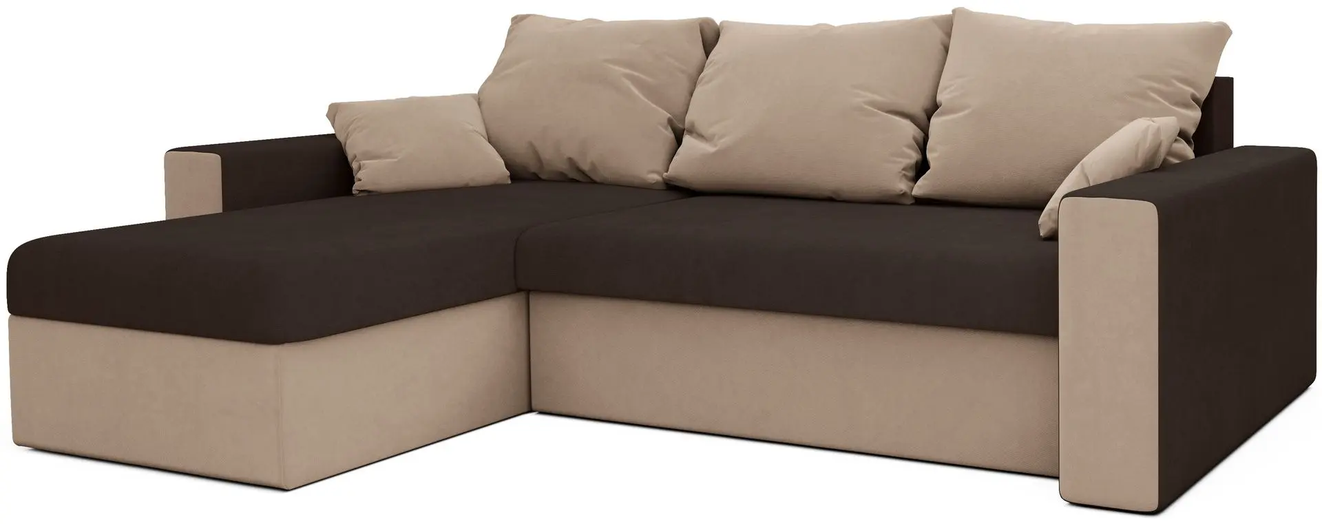 Canapea de colt Space Meble Jork Mikrofaza 20/Mikrofaza 05 (Brown/Beige)