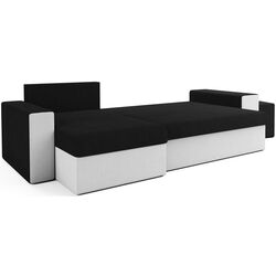 Canapea de colt Space Meble Kansas Mikrofaza 15/Mikrofaza 31 (Black/White) Thumb