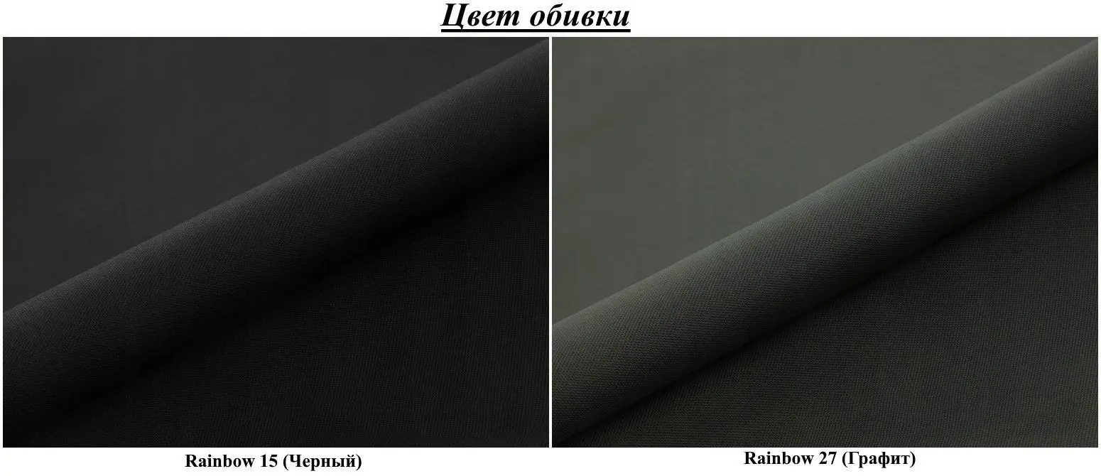 Canapea de colt Space Meble Kansas Rainbow 15/Rainbow 27 (Black/Graphite)