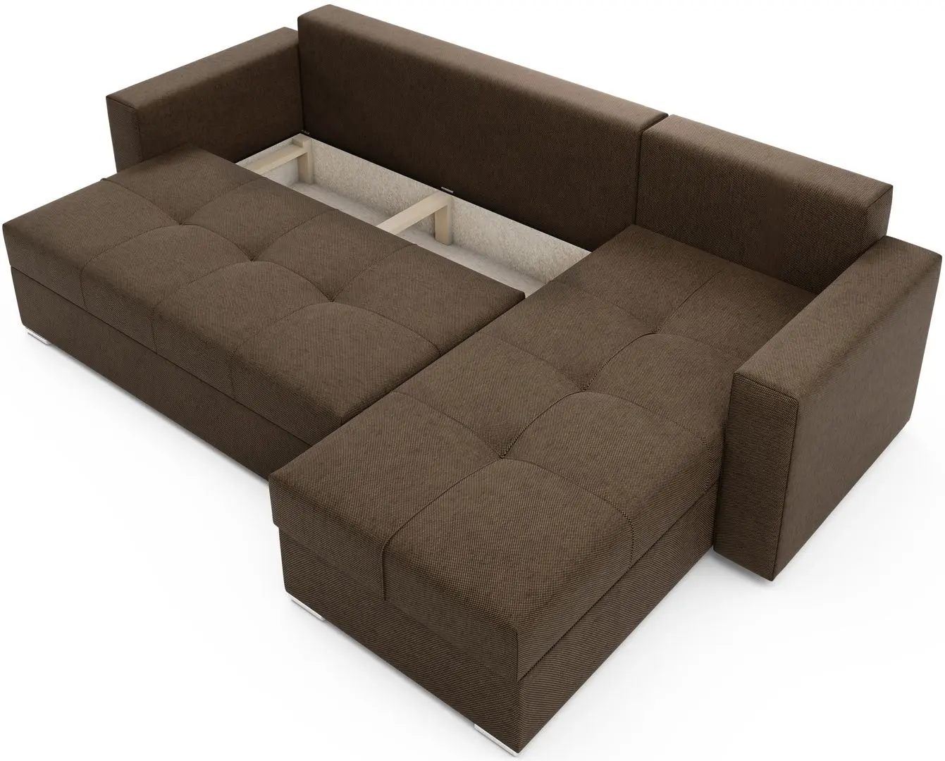 Canapea de colt Space Meble Karo Inari 28 (Dark Brown)