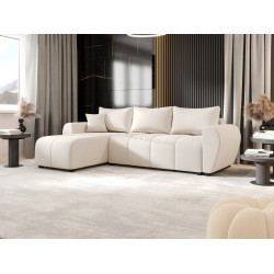 Canapea de colt Space Meble Molisa L Cosmic 10 (Cream)