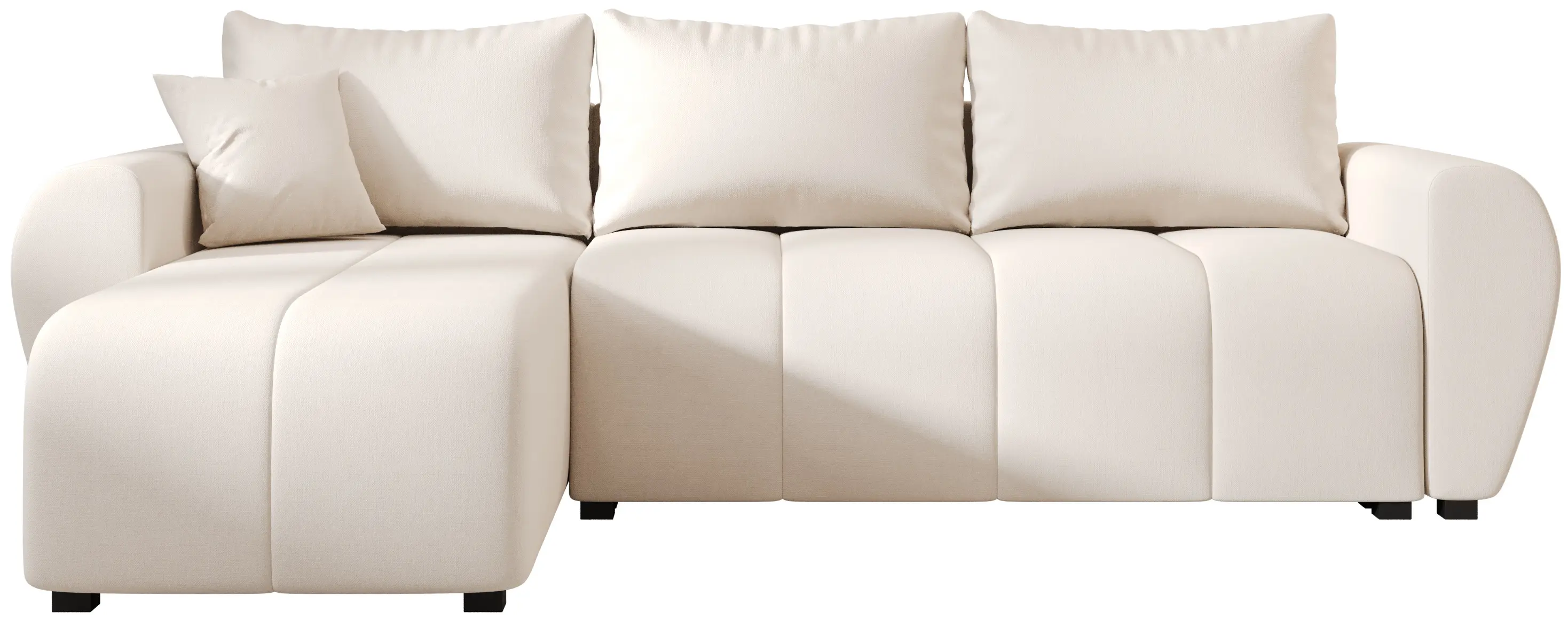 Canapea de colt Space Meble Molisa L Cosmic 10 (Cream)