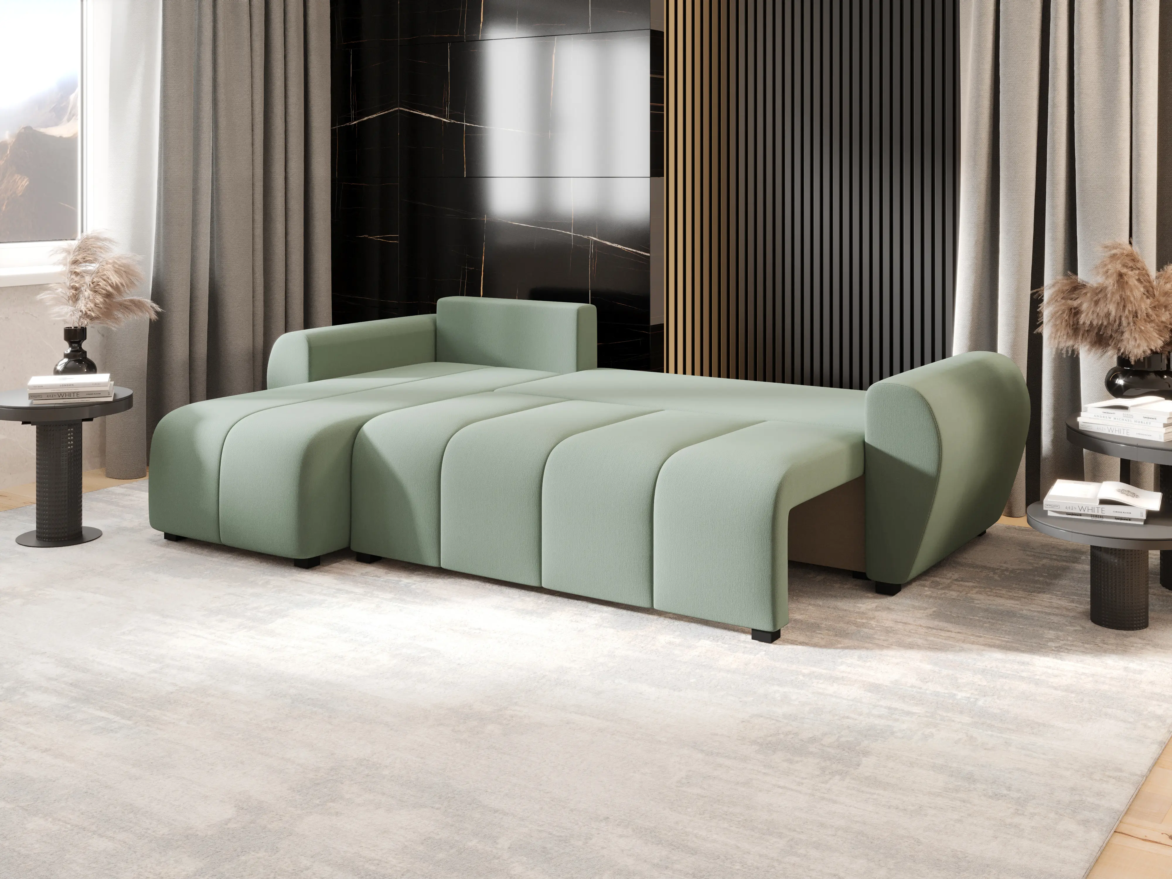 Canapea de colt Space Meble Molisa L Cosmic 16 (Mint)