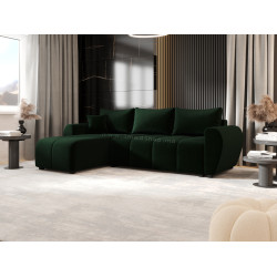 Canapea de colt Space Meble Molisa L Itaka 10 (Green Dark)