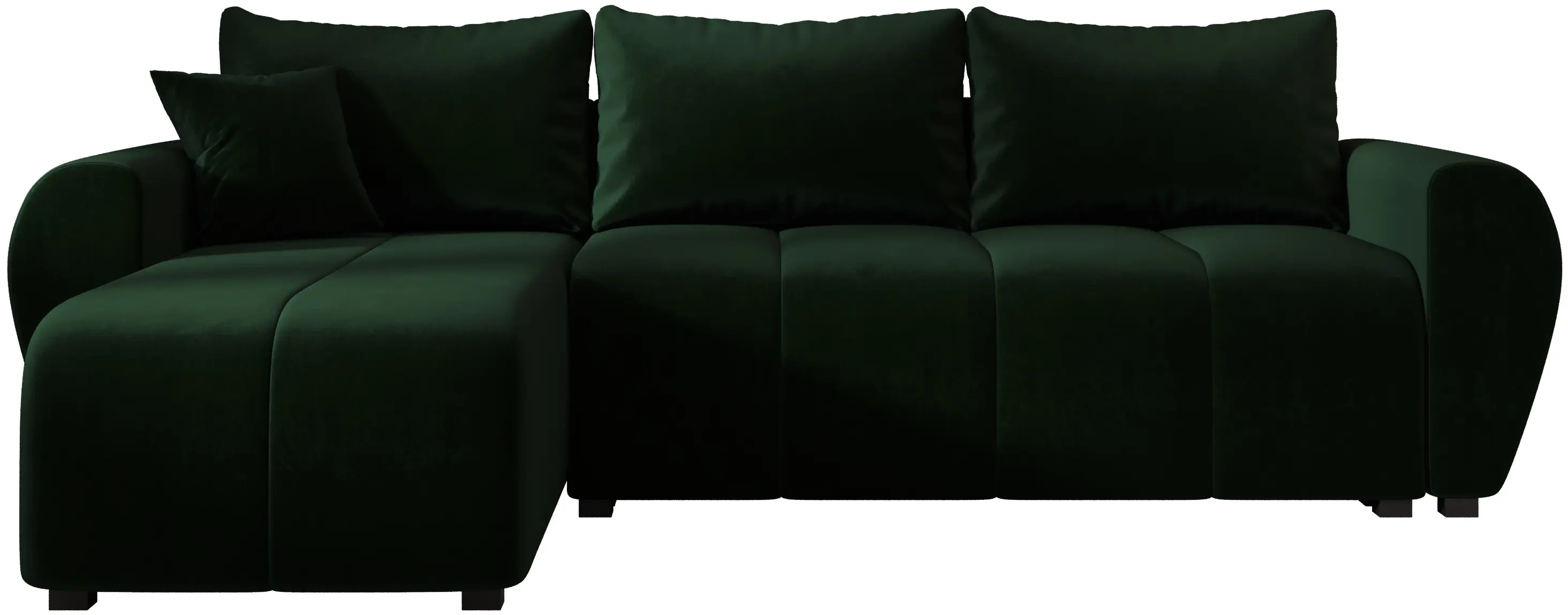 Canapea de colt Space Meble Molisa L Itaka 10 (Green Dark)