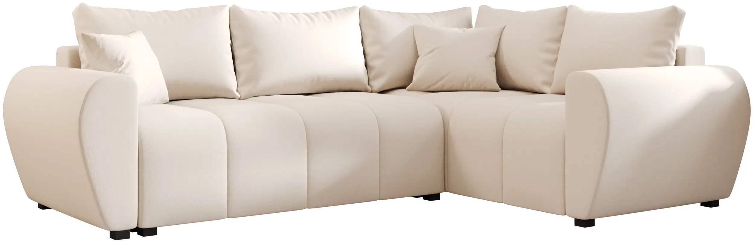 Canapea de colt Space Meble Molisa L Plus Cosmic 10 Right (Cream) - 2