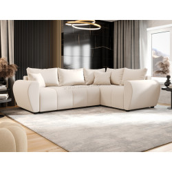 Canapea de colt Space Meble Molisa L Plus Cosmic 10 Right (Cream)