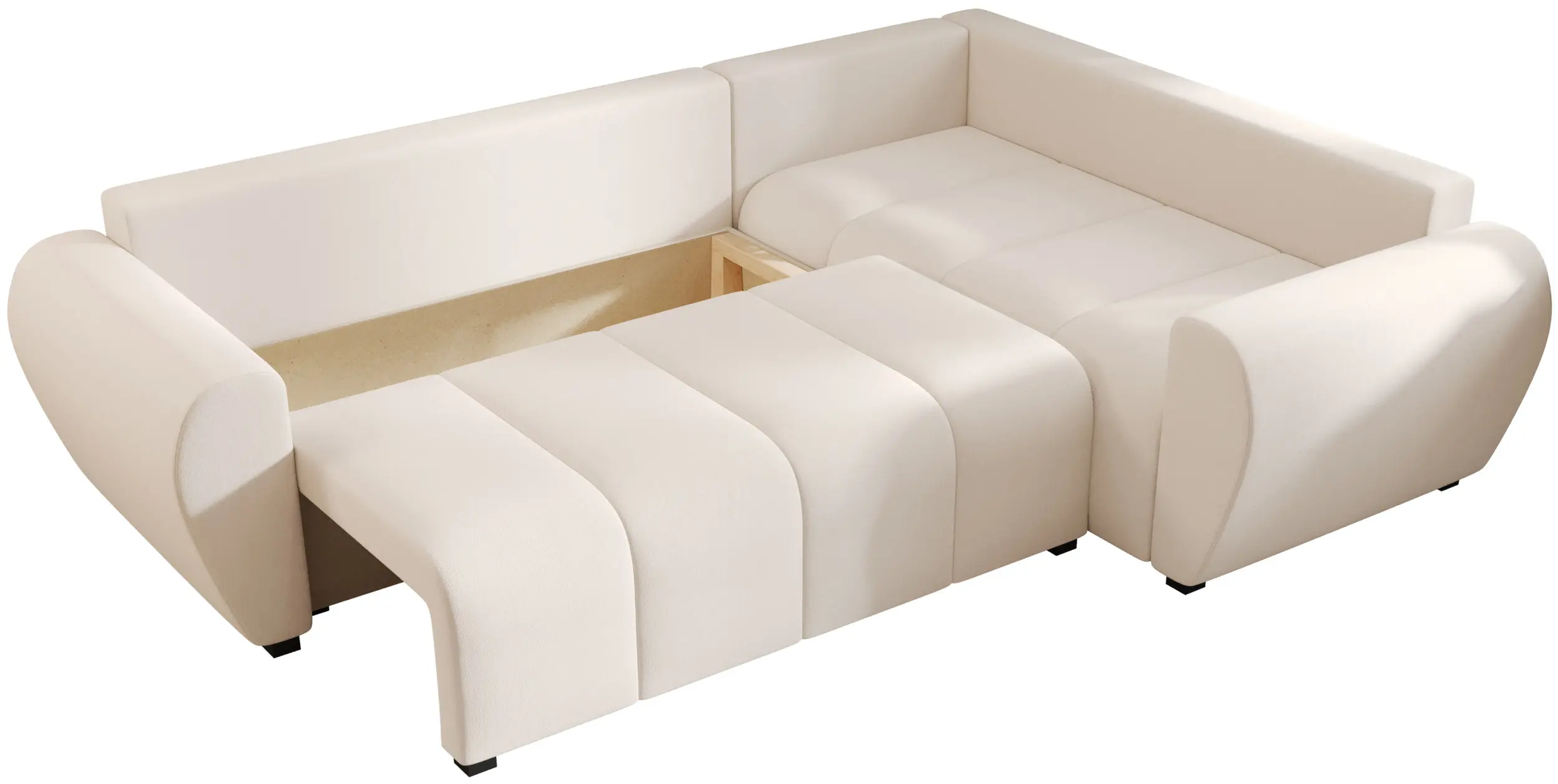 Canapea de colt Space Meble Molisa L Plus Cosmic 10 Right (Cream) - 5