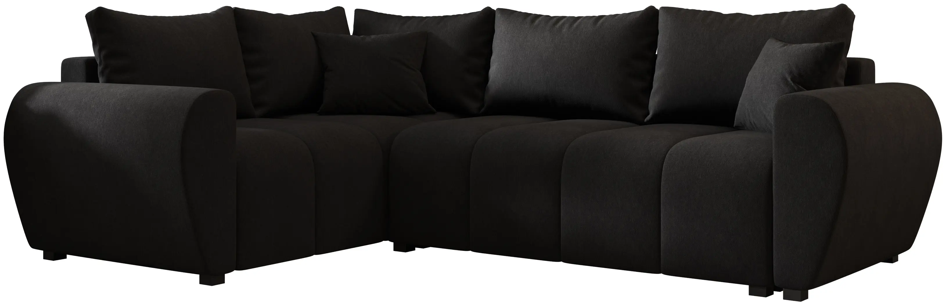 Диван угловой Space Meble Molisa L Plus Cosmic 100 (Black)