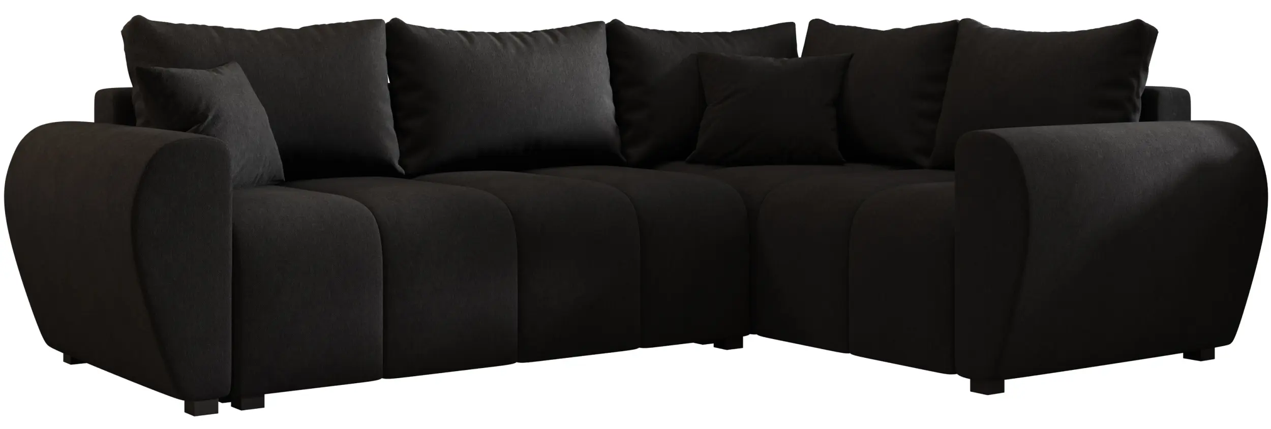 Canapea de colt Space Meble Molisa L Plus Cosmic 100 Right (Black) - 2