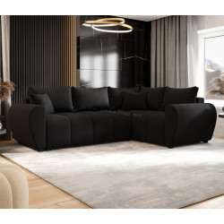 Canapea de colt Space Meble Molisa L Plus Cosmic 100 Right (Black)