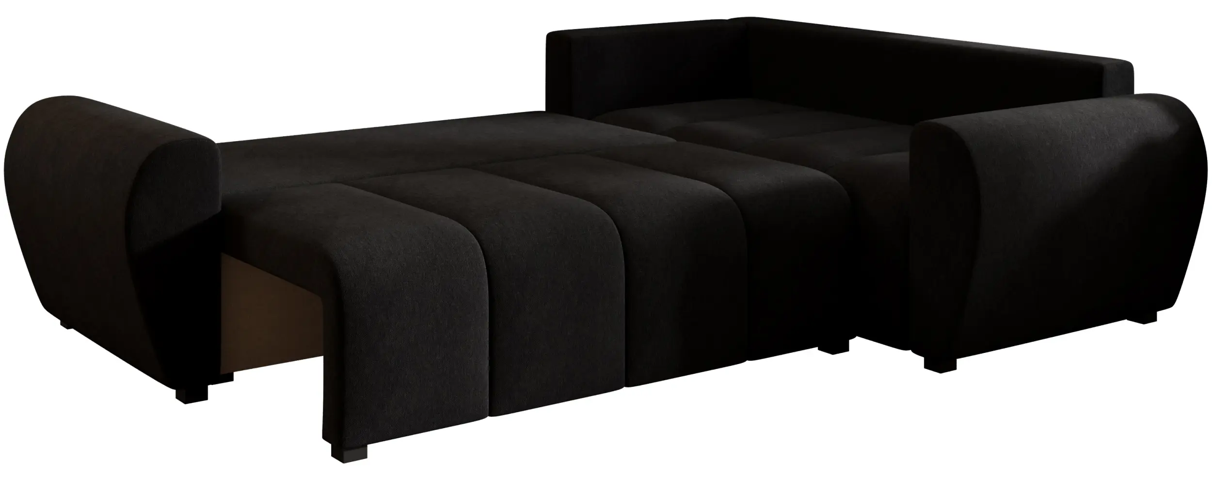 Canapea de colt Space Meble Molisa L Plus Cosmic 100 Right (Black) - 6
