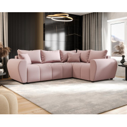 Canapea de colt Space Meble Molisa L Plus Cosmic 14 Right (Powder Pink)