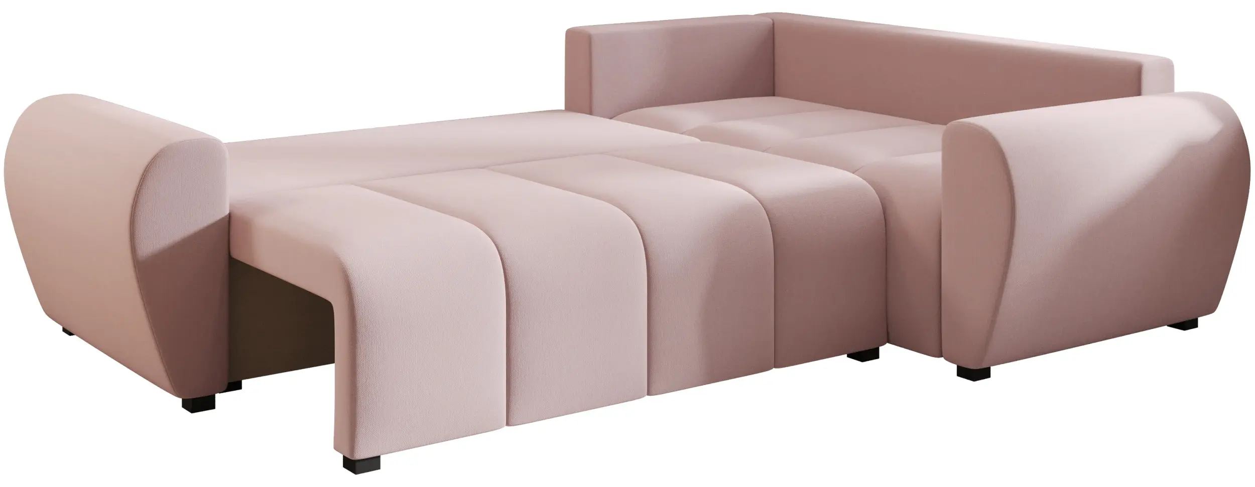 Canapea de colt Space Meble Molisa L Plus Cosmic 14 Right (Powder Pink) - 6