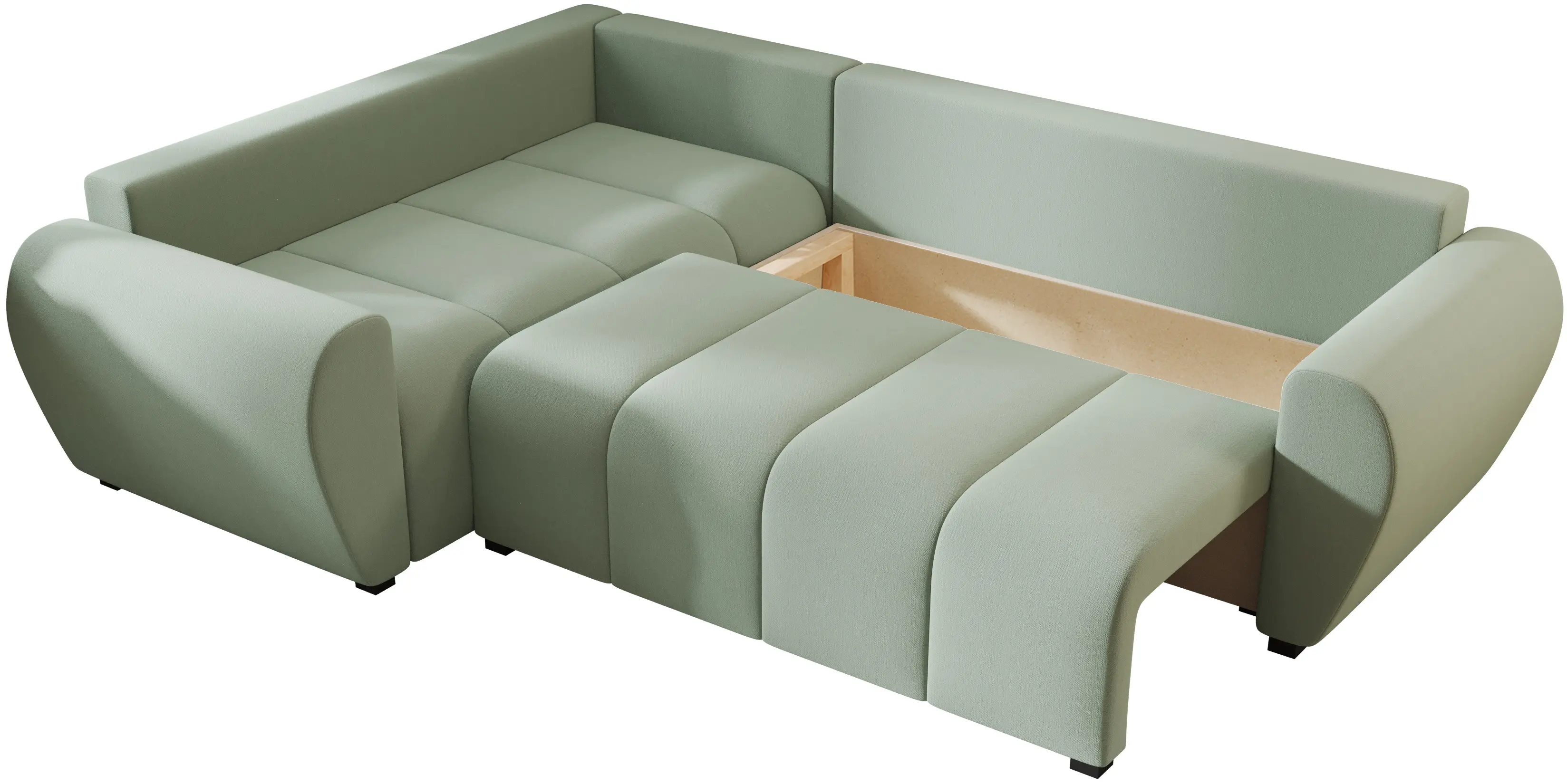 Canapea de colt Space Meble Molisa L Plus Cosmic 16 (Mint)