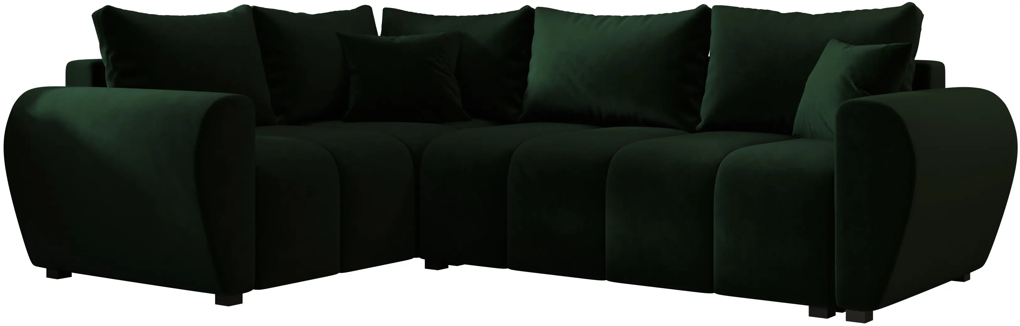 Диван угловой Space Meble Molisa L Plus Itaka 10 (Green Dark)