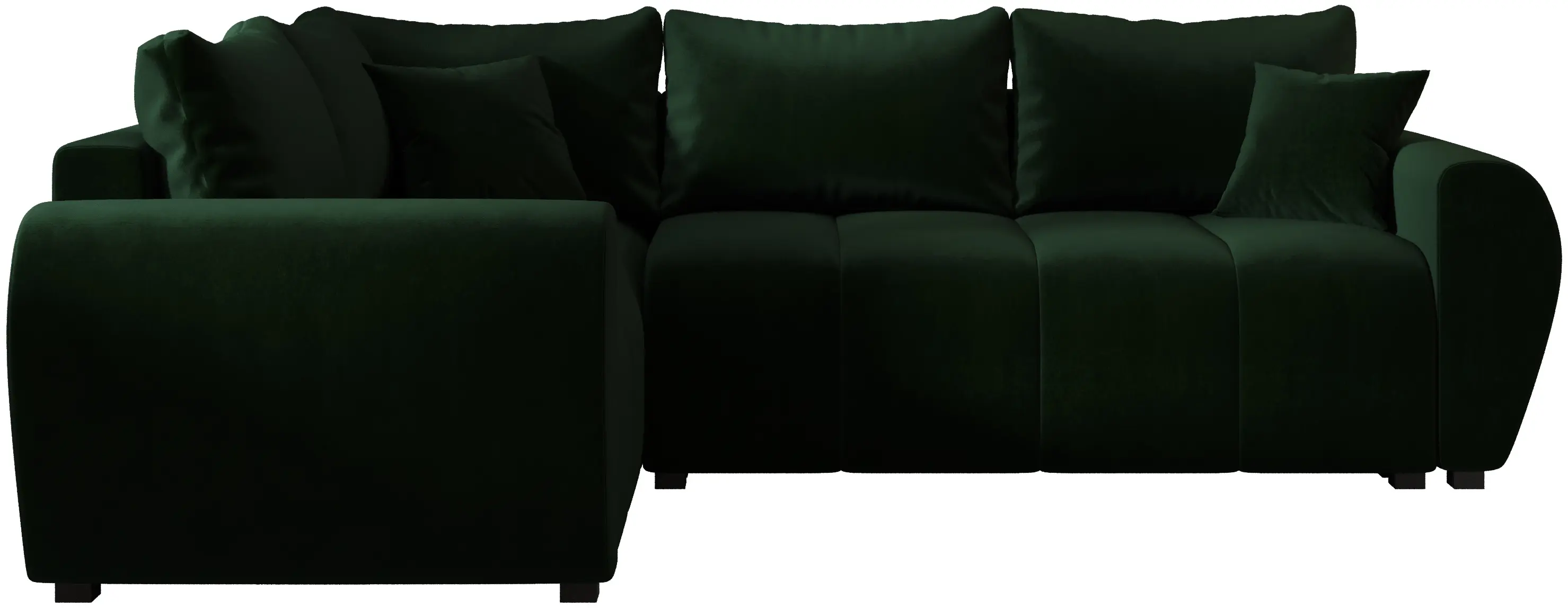 Диван угловой Space Meble Molisa L Plus Itaka 10 (Green Dark)