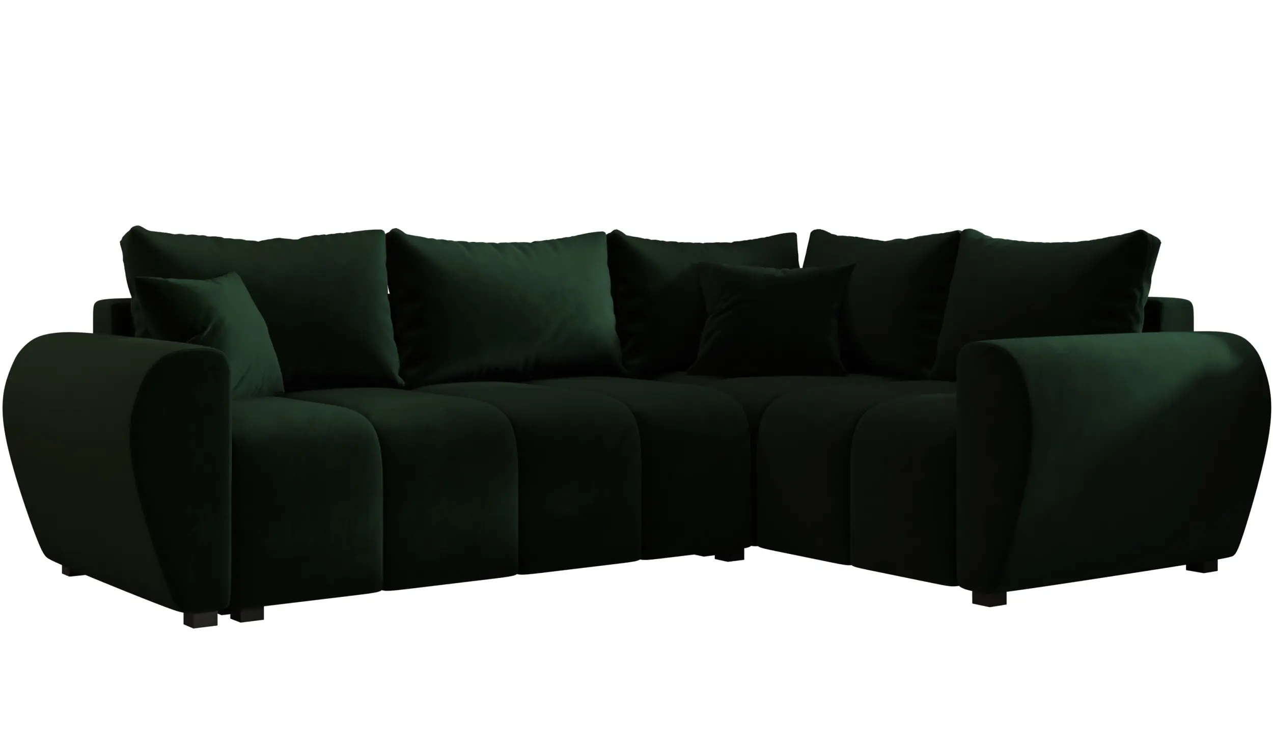Canapea de colt Space Meble Molisa L Plus Itaka 10 Right (Dark Green) - 2