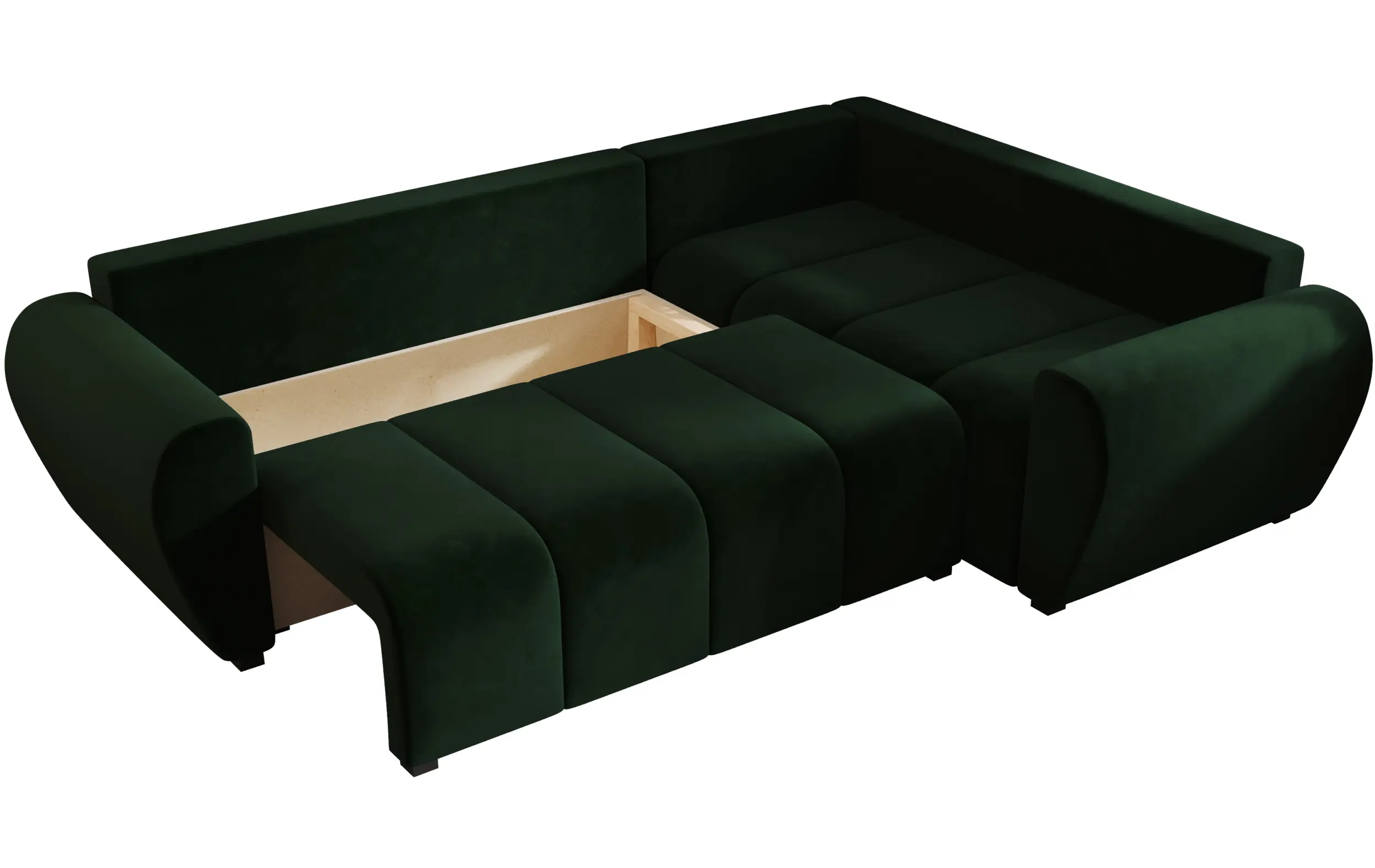 Canapea de colt Space Meble Molisa L Plus Itaka 10 Right (Dark Green) - 5