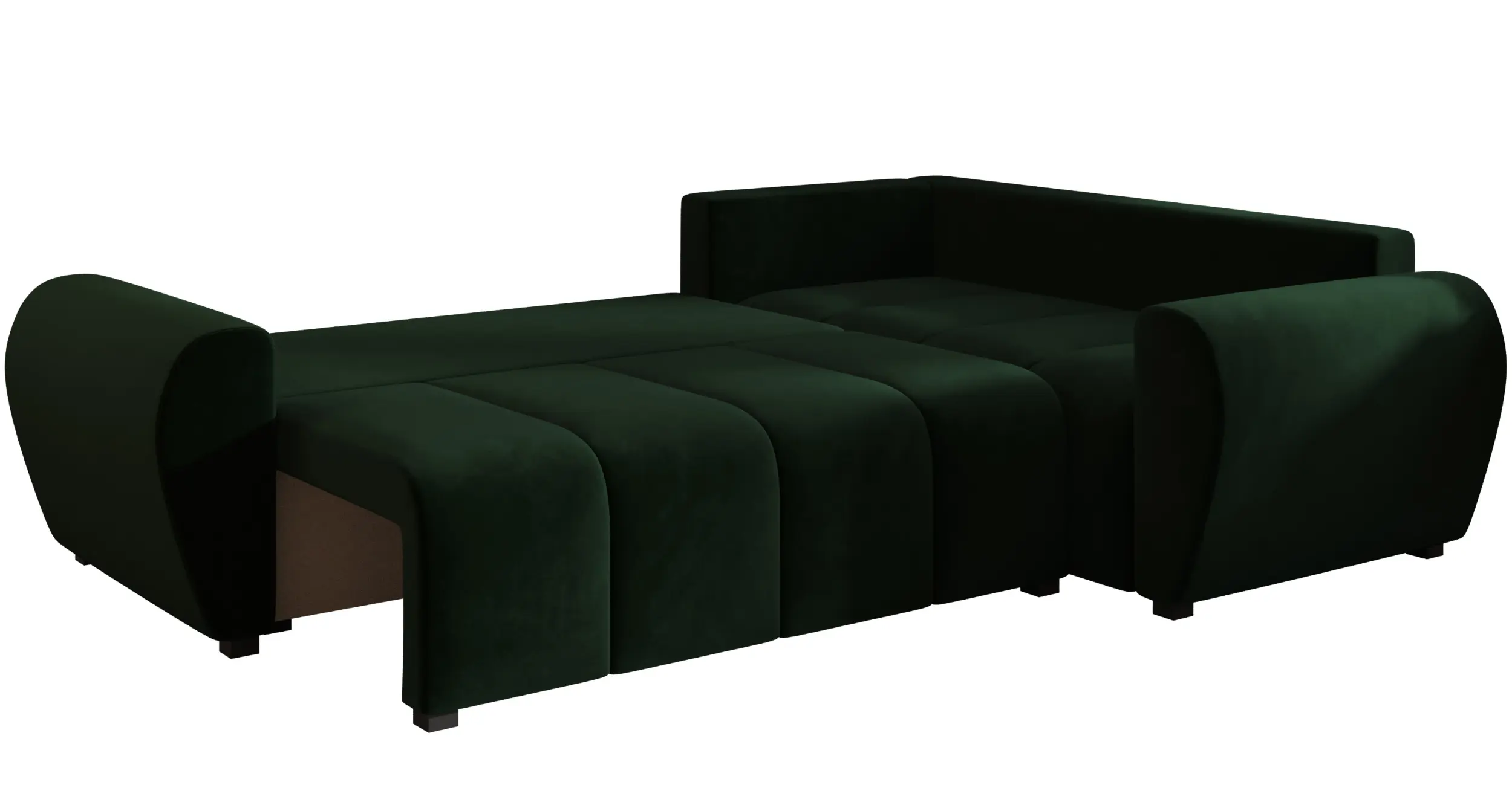Canapea de colt Space Meble Molisa L Plus Itaka 10 Right (Dark Green) - 6