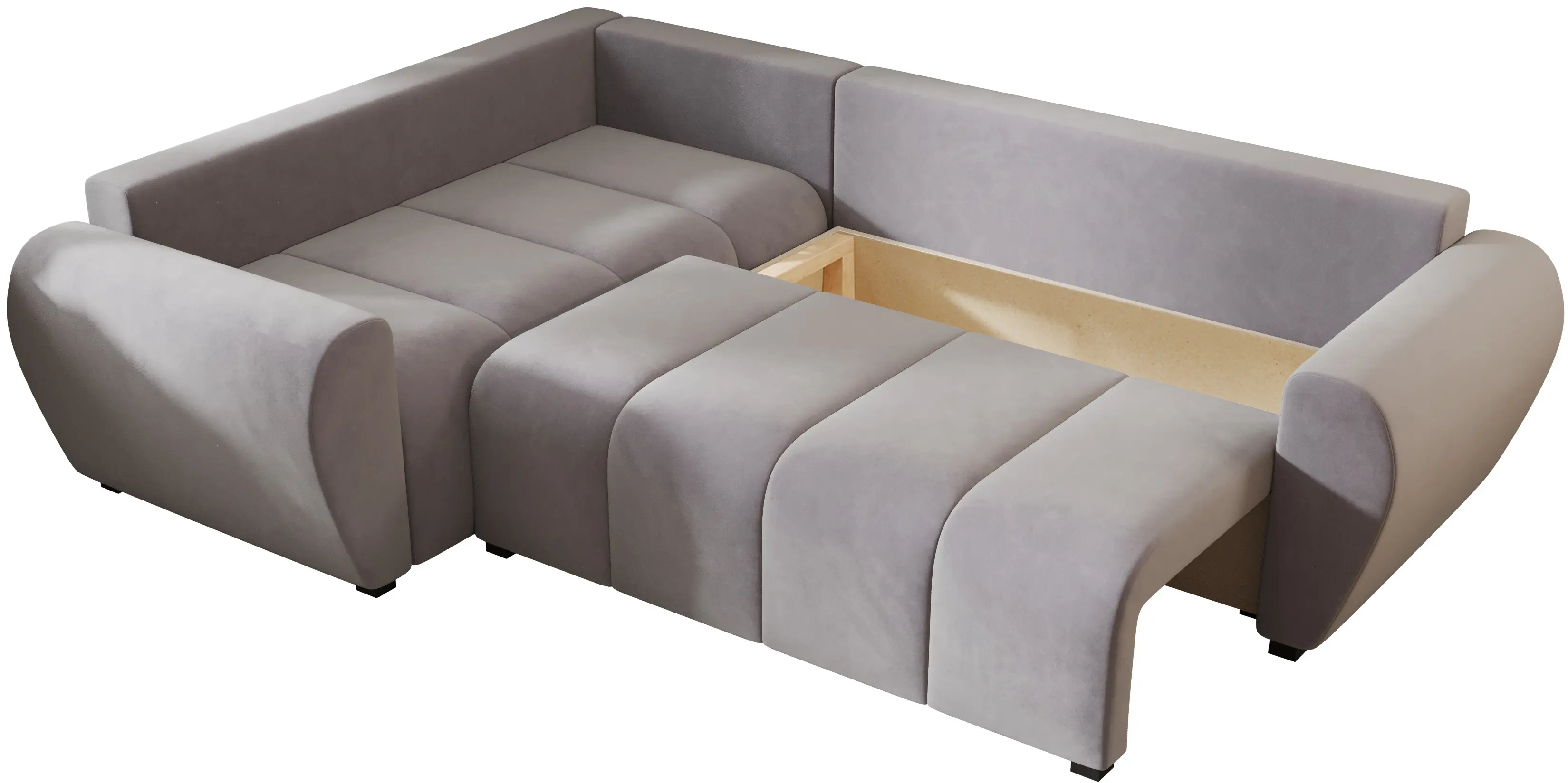 Диван угловой Space Meble Molisa L Plus Itaka 50 (Gray Light)