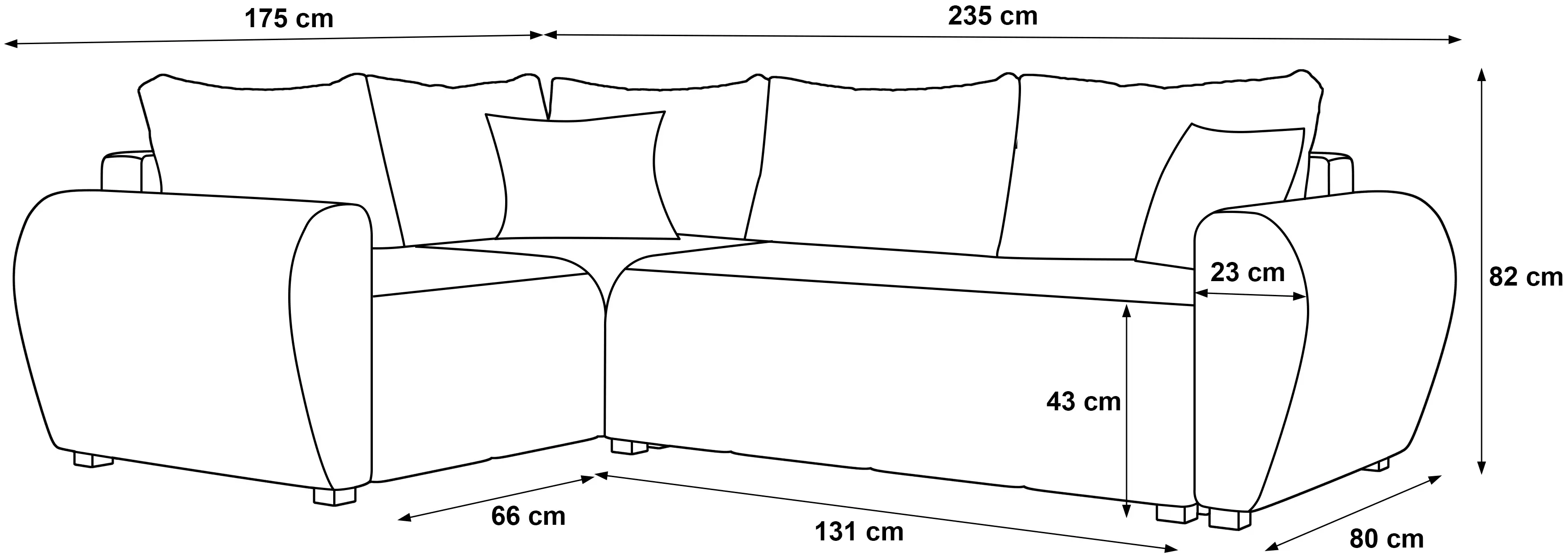 Диван угловой Space Meble Molisa L Plus Itaka 50 (Gray Light)
