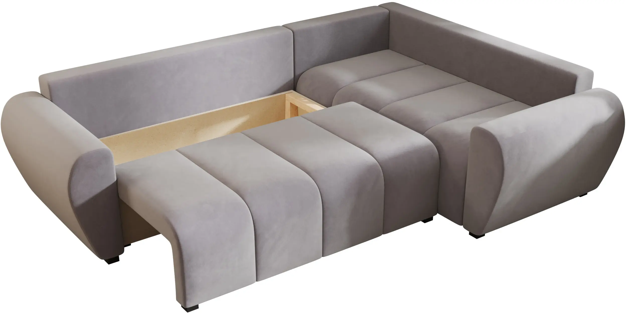 Canapea de colt Space Meble Molisa L Plus Itaka 50 Right (Light Gray) - 6