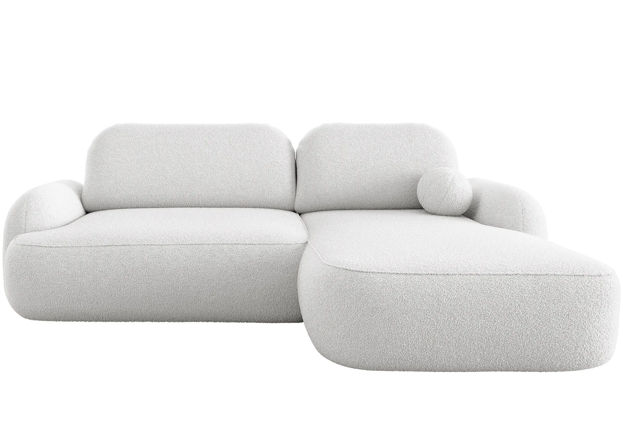 Canapea de colt Space Meble Molly L Terra Frotte 0 (White) - 2