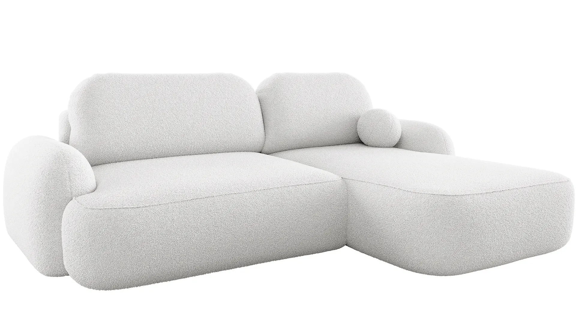 Canapea de colt Space Meble Molly L Terra Frotte 0 (White)