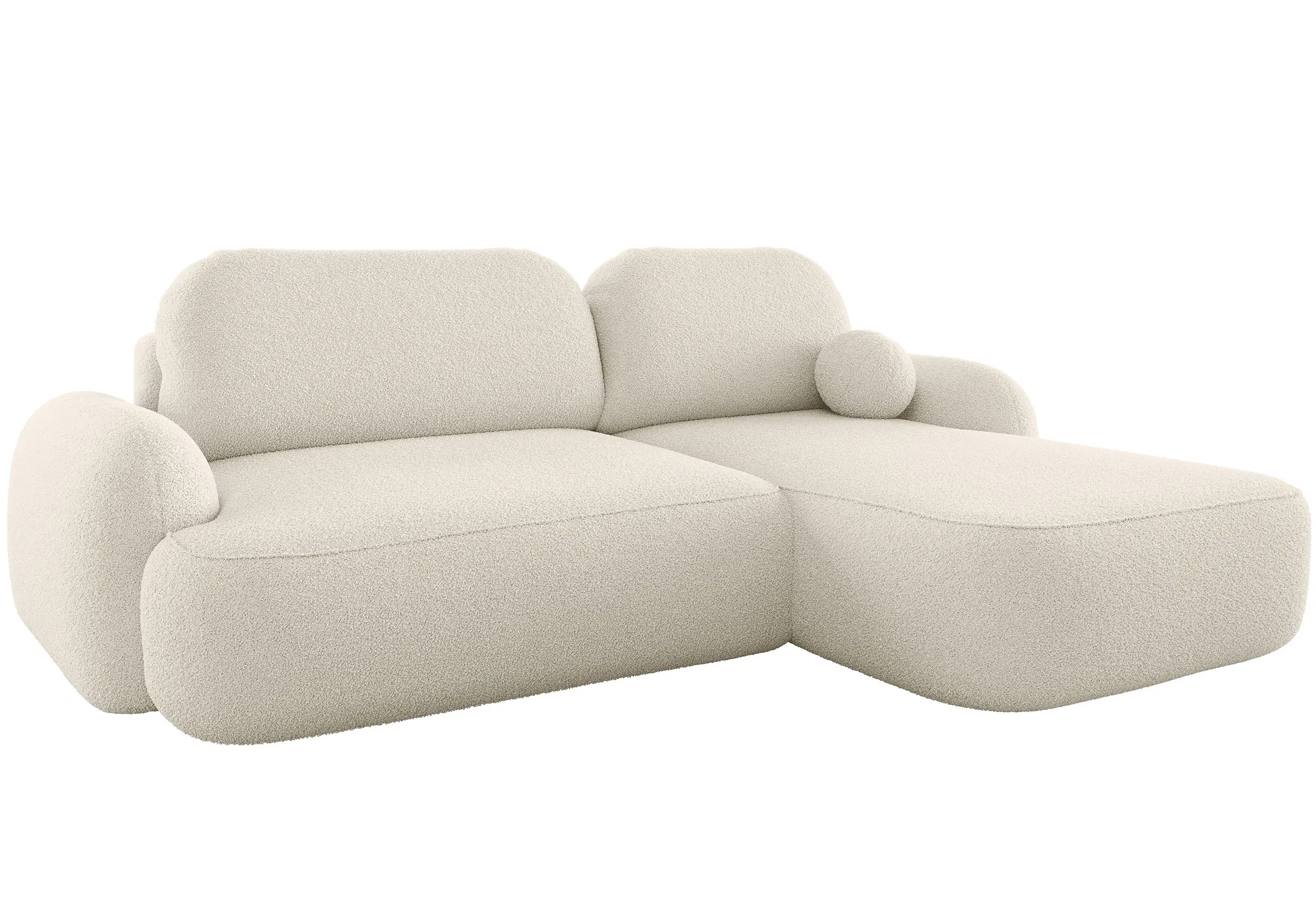 Canapea de colt Space Meble Molly L Terra Frotte 1 (Cream) - 2
