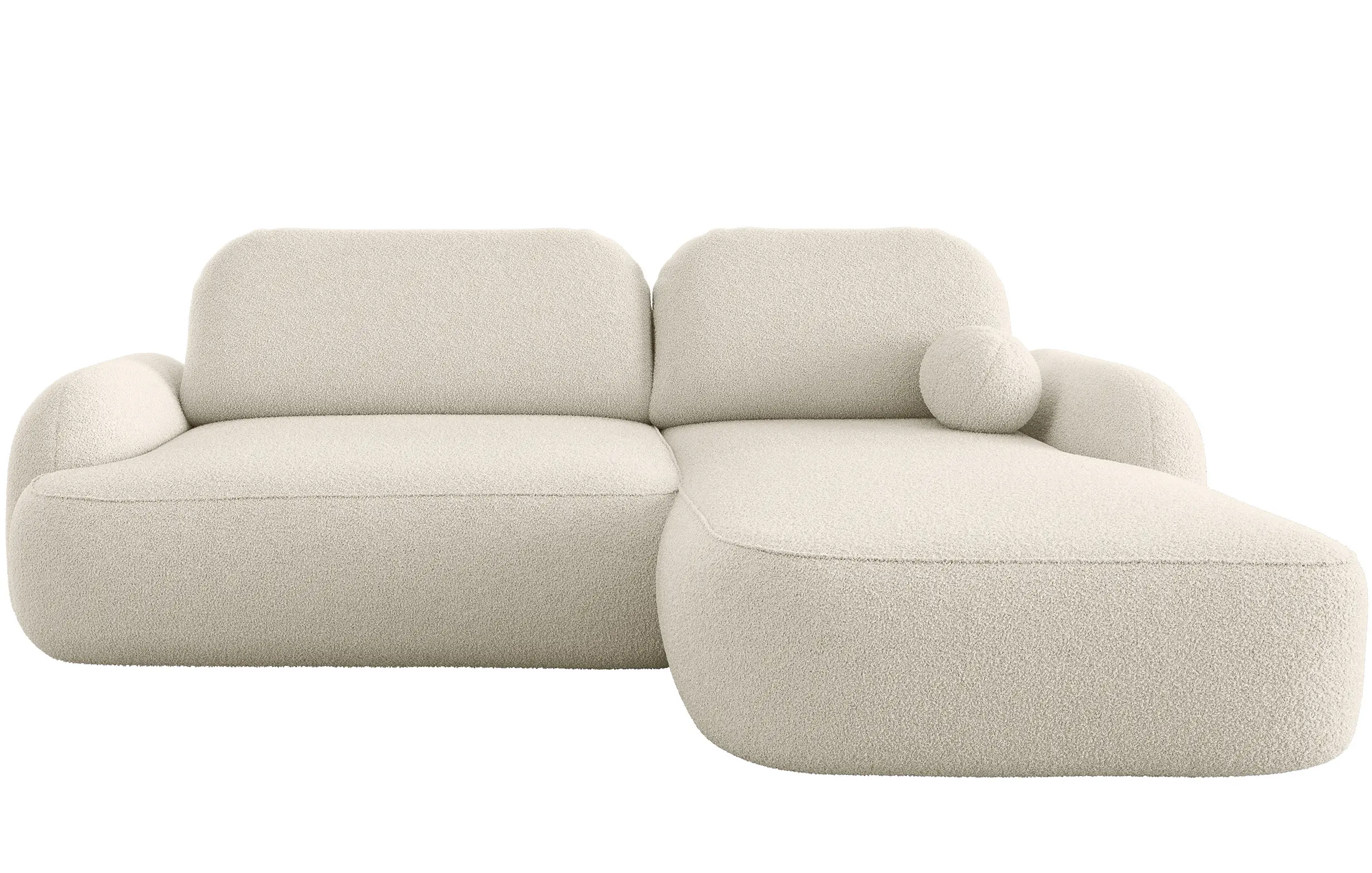 Canapea de colt Space Meble Molly L Terra Frotte 1 (Cream) - 3