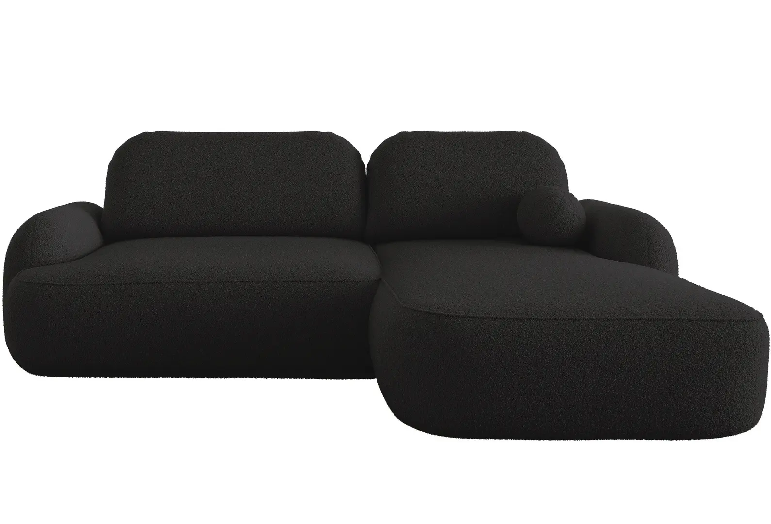 Canapea de colt Space Meble Molly L Terra Frotte 14 (Black)