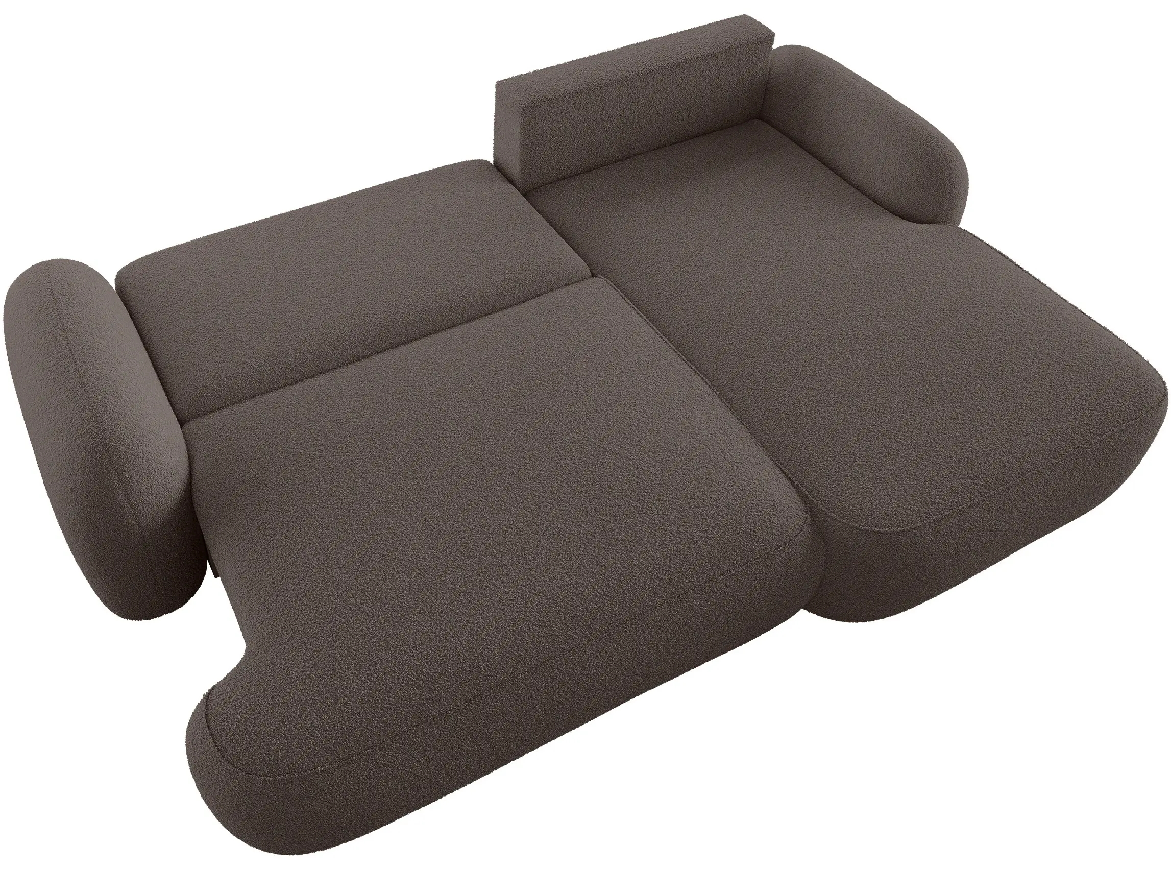 Canapea de colt Space Meble Molly L Terra Frotte 29 (Dark Grey) - 3