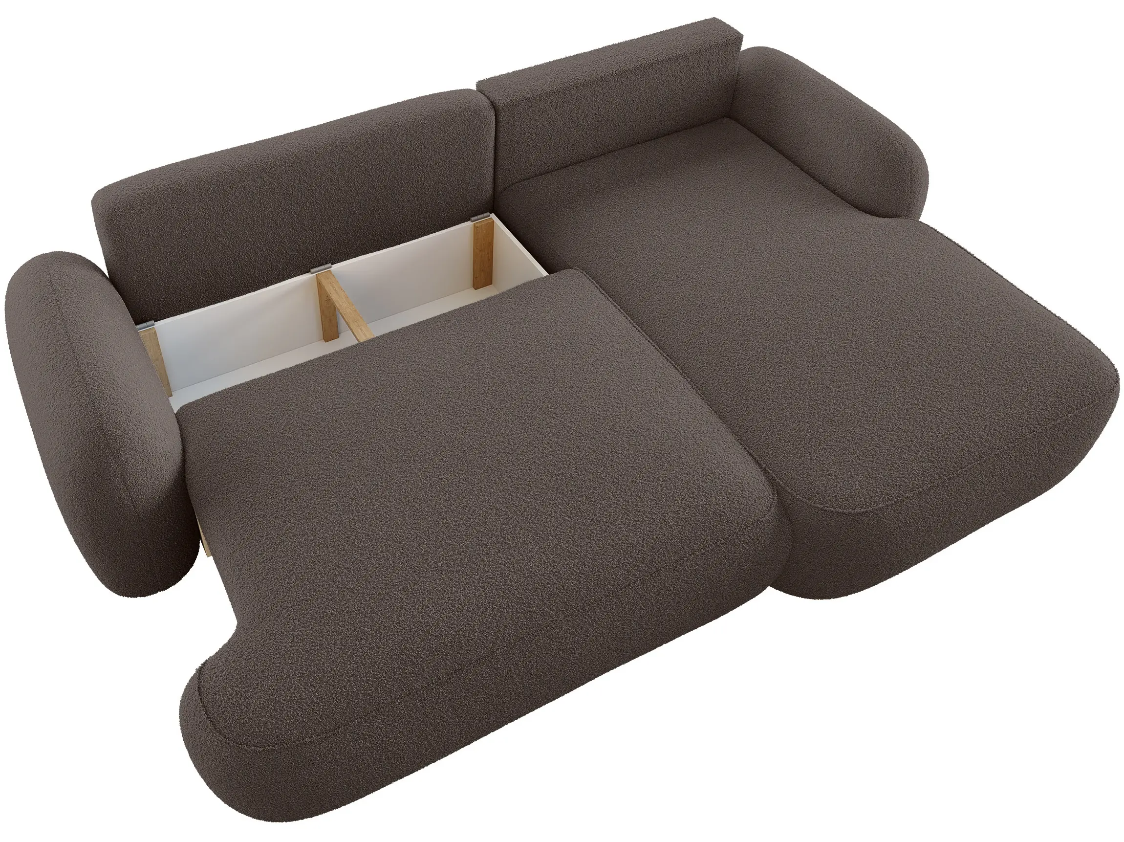 Canapea de colt Space Meble Molly L Terra Frotte 29 (Dark Grey) - 4