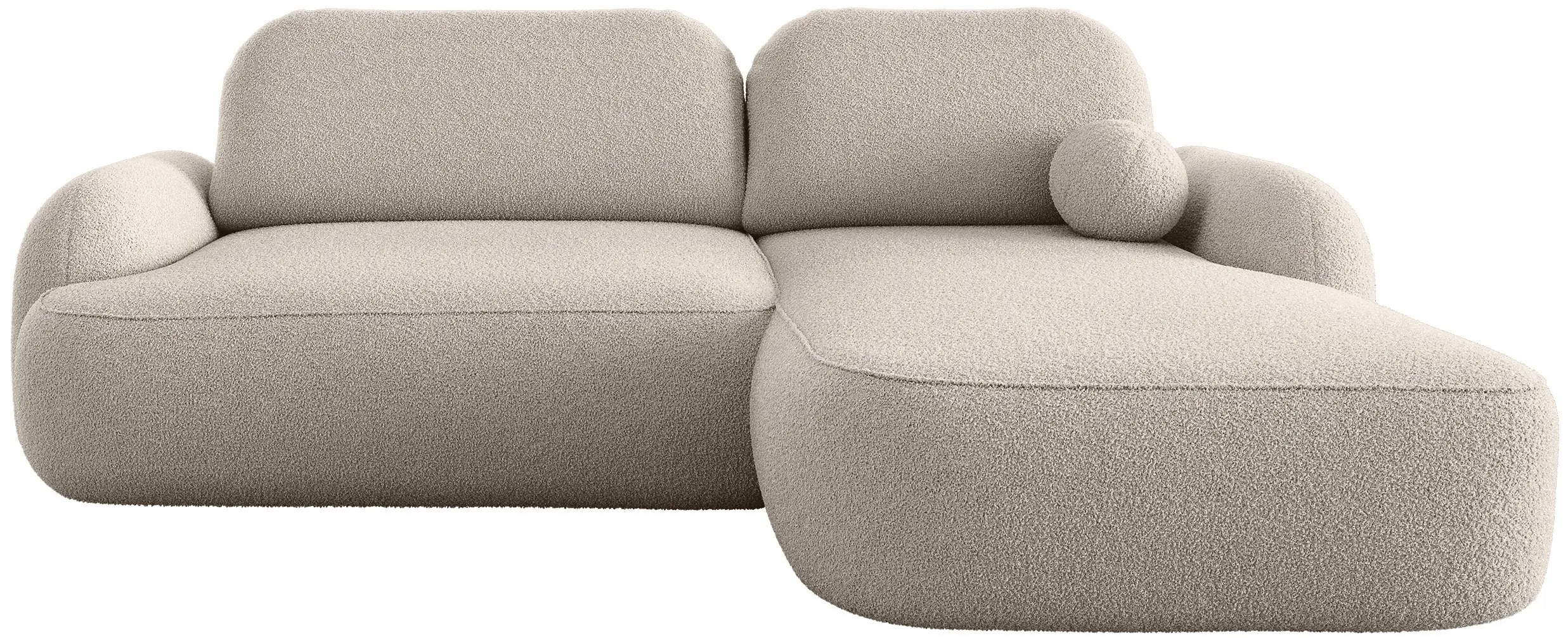 Canapea de colt Space Meble Molly L Terra Frotte 3 (Light Beige)