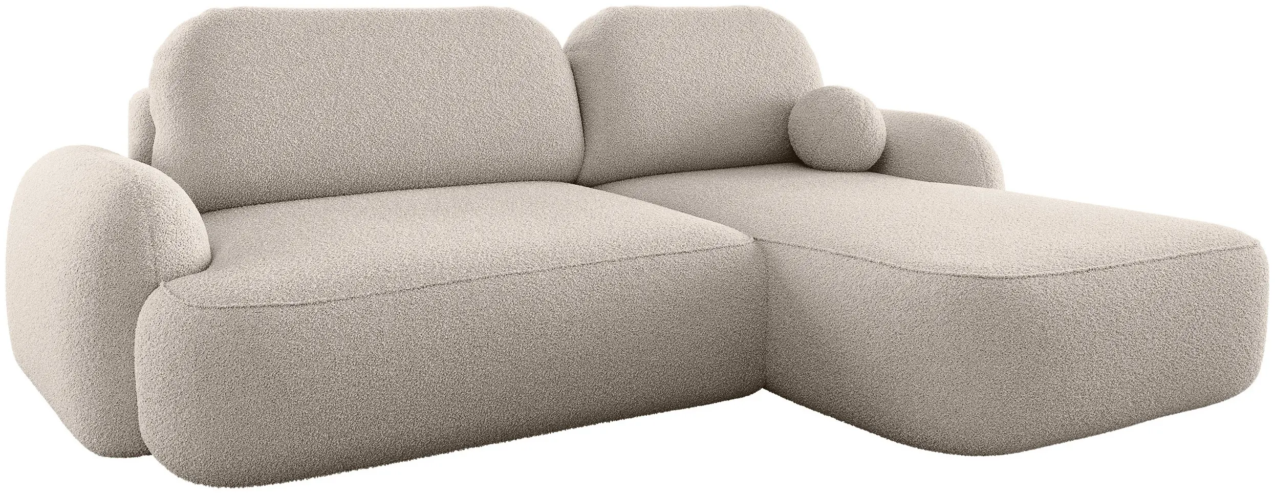 Canapea de colt Space Meble Molly L Terra Frotte 3 (Light Beige)