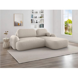 Canapea de colt Space Meble Molly L Terra Frotte 3 (Light Beige)