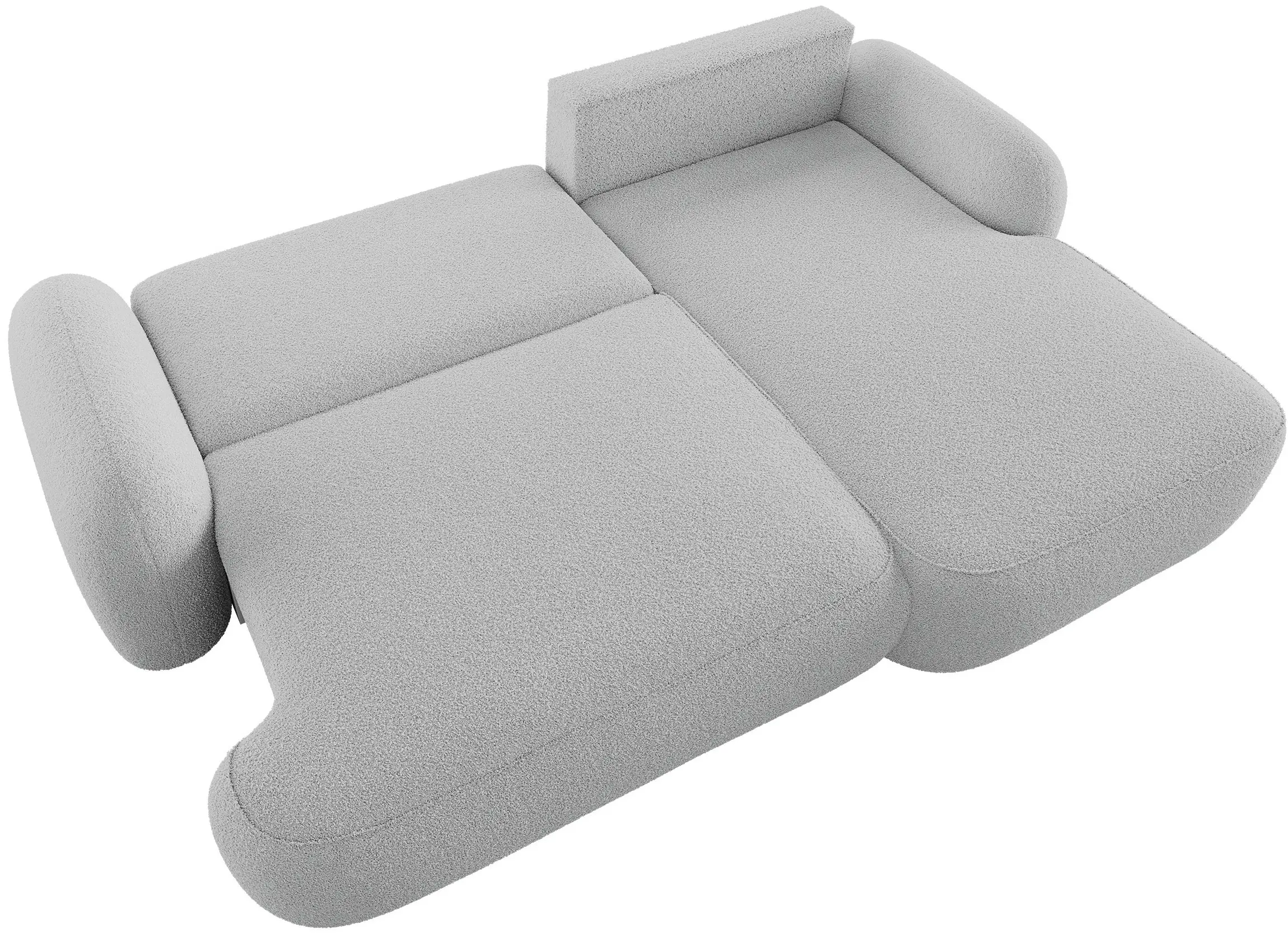 Canapea de colt Space Meble Molly L Terra Frotte 5 (Grey)