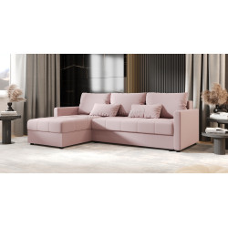 Диван угловой Space Meble Mos L Bis Cosmic 14 (Powder Pink)