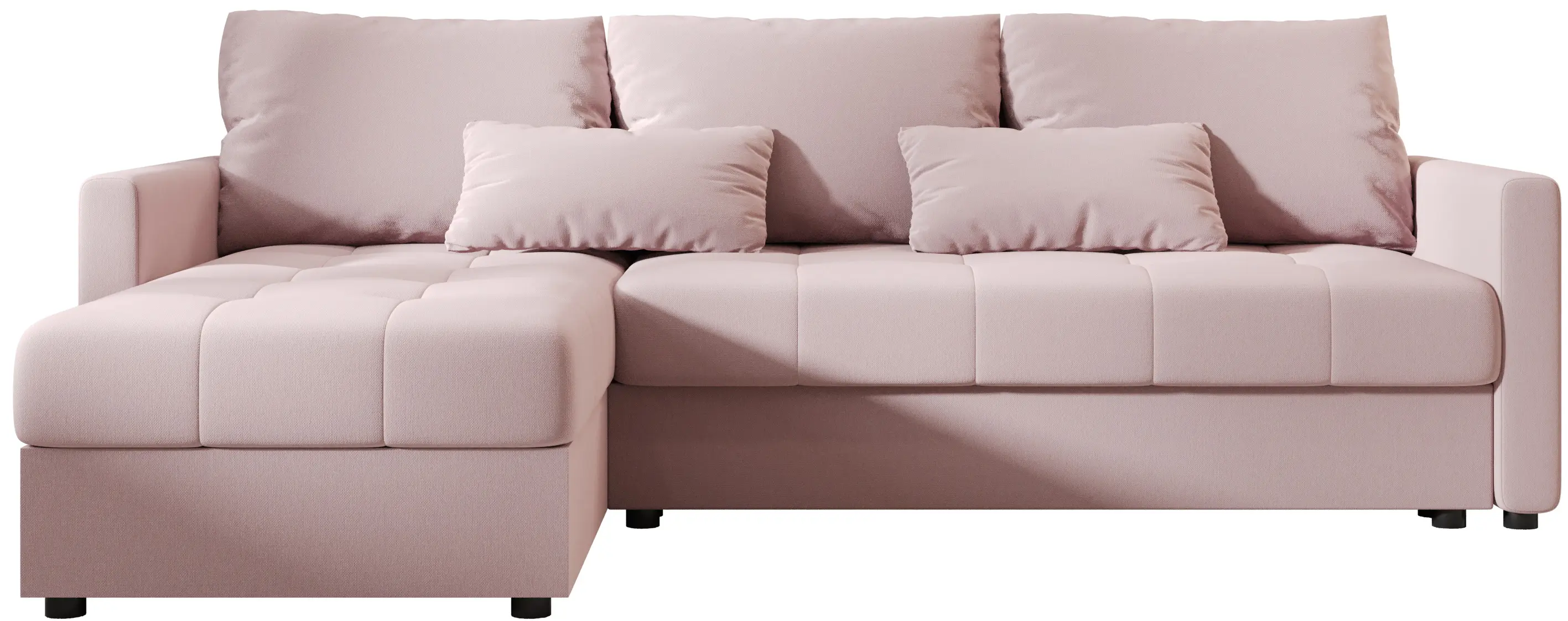 Диван угловой Space Meble Mos L Bis Cosmic 14 (Powder Pink)