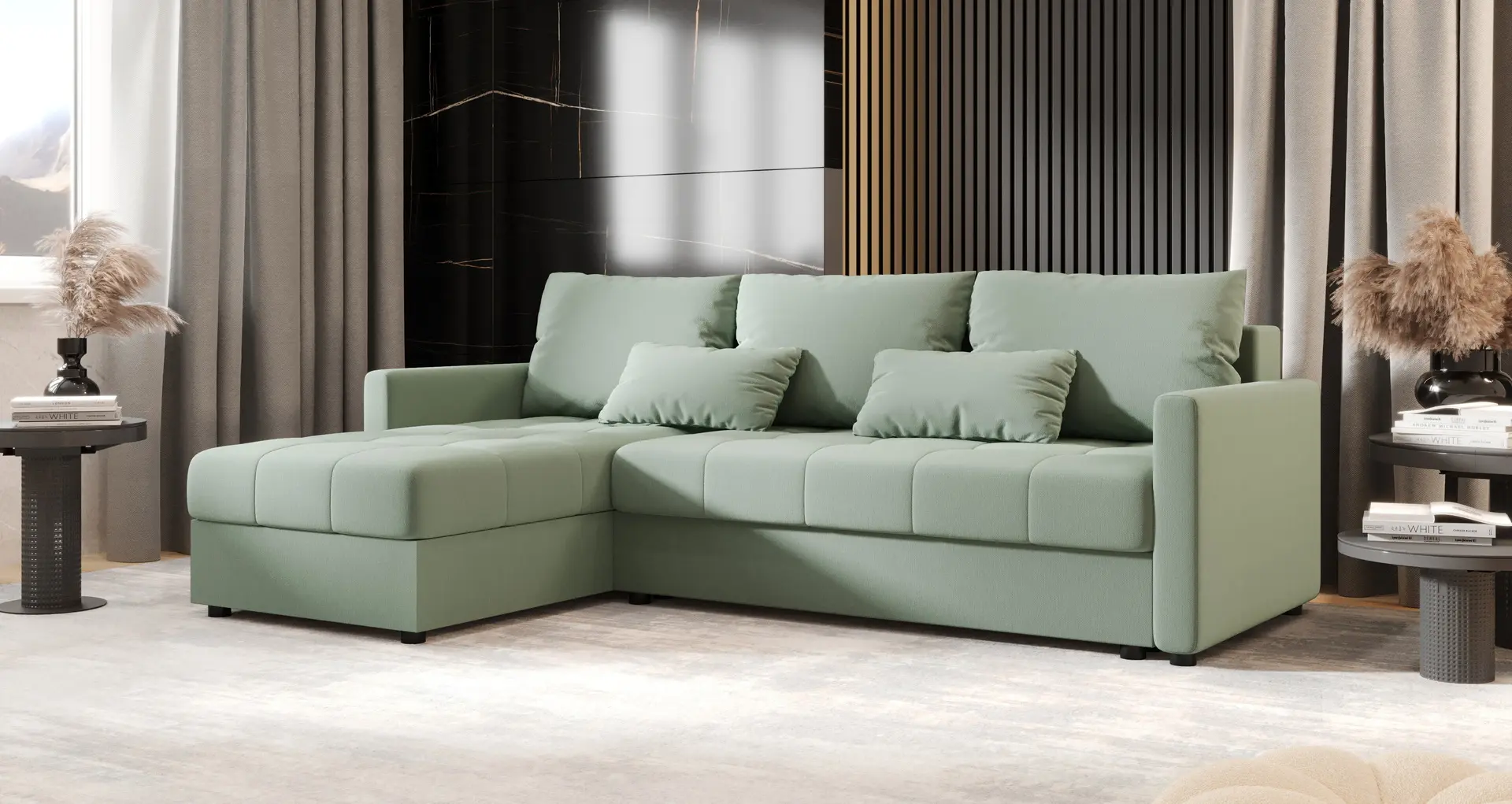 Canapea de colt Space Meble Mos L Bis Cosmic 16 (Mint)