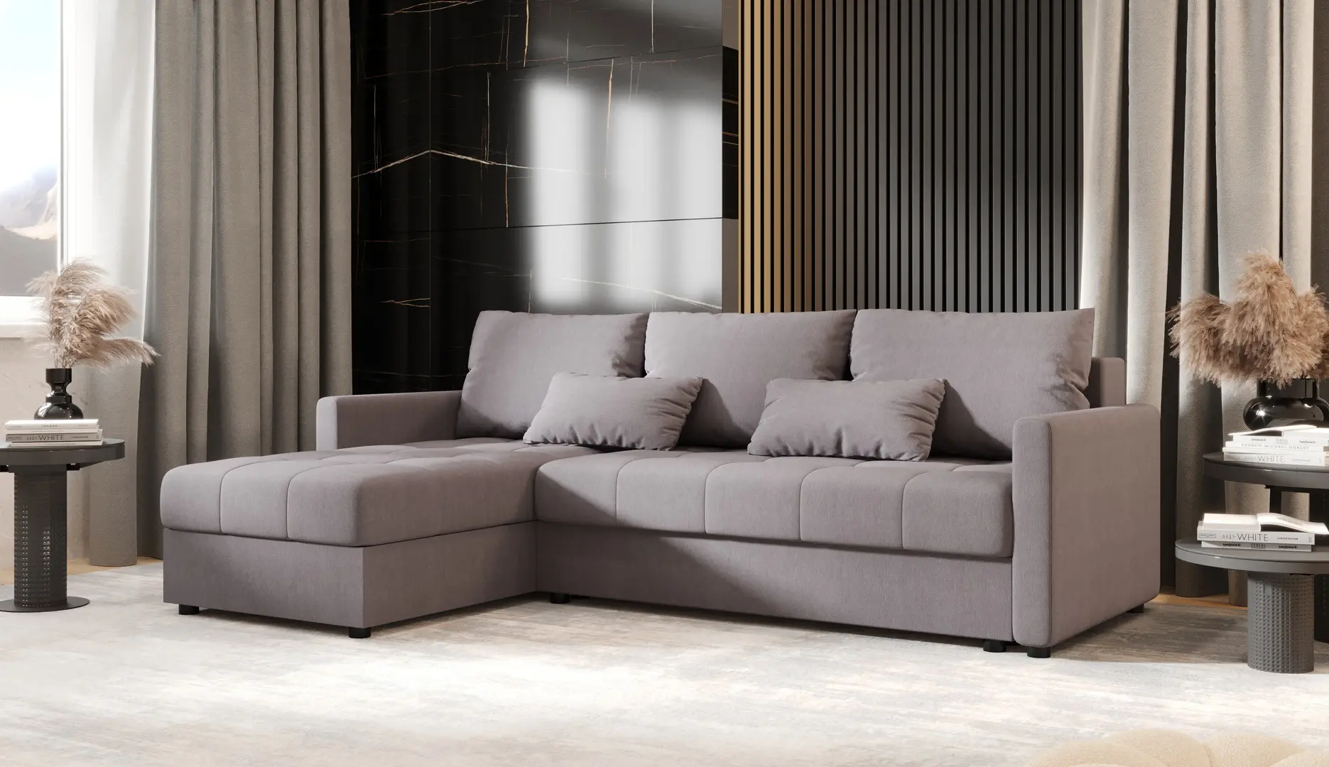 Диван угловой Space Meble Mos L Bis Cosmic 160 (Gray)