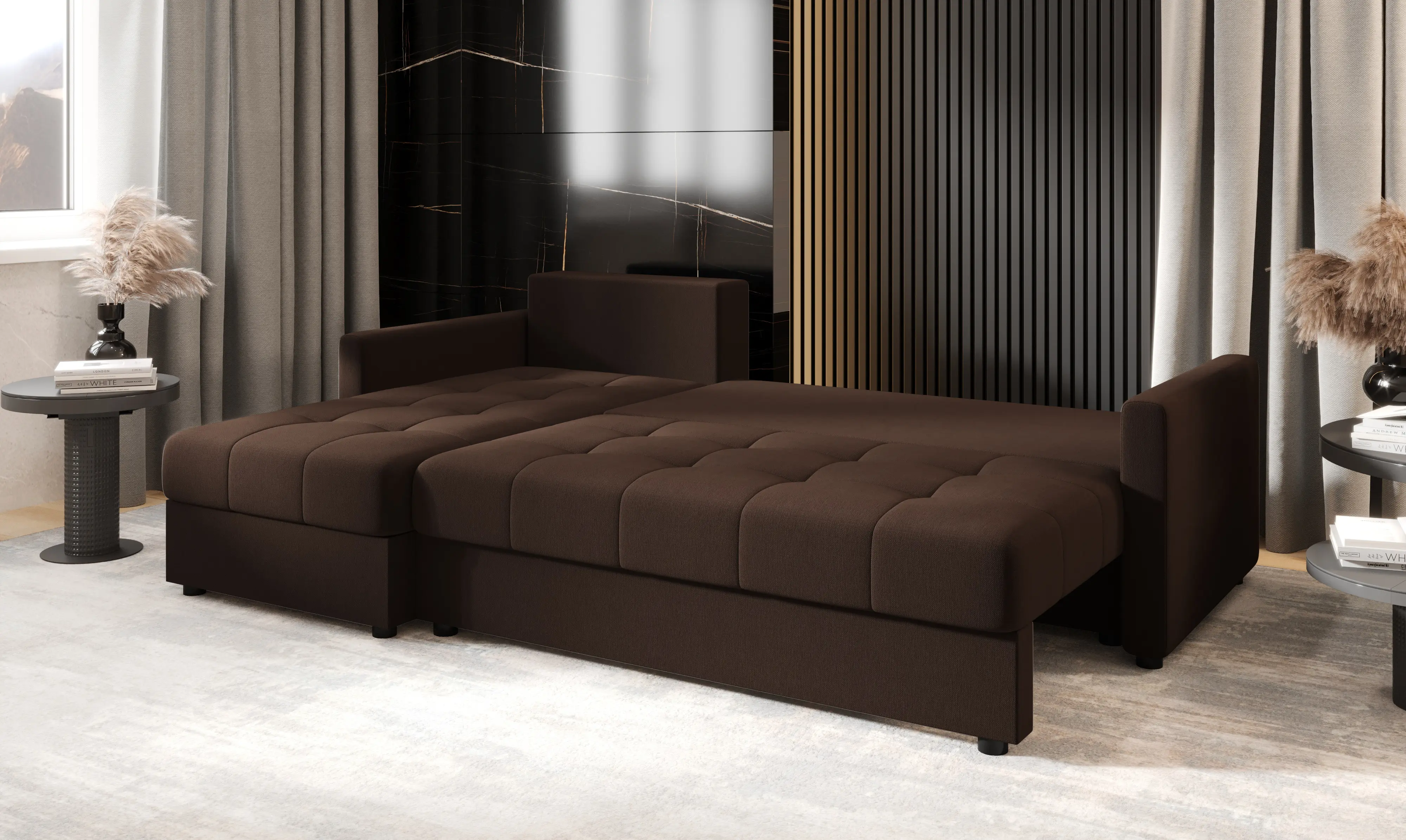 Canapea de colt Space Meble Mos L Bis Cosmic 800 (Brown)