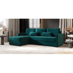 Canapea de colt Space Meble Mos L Bis Itaka 39 (Turquoise Dark)