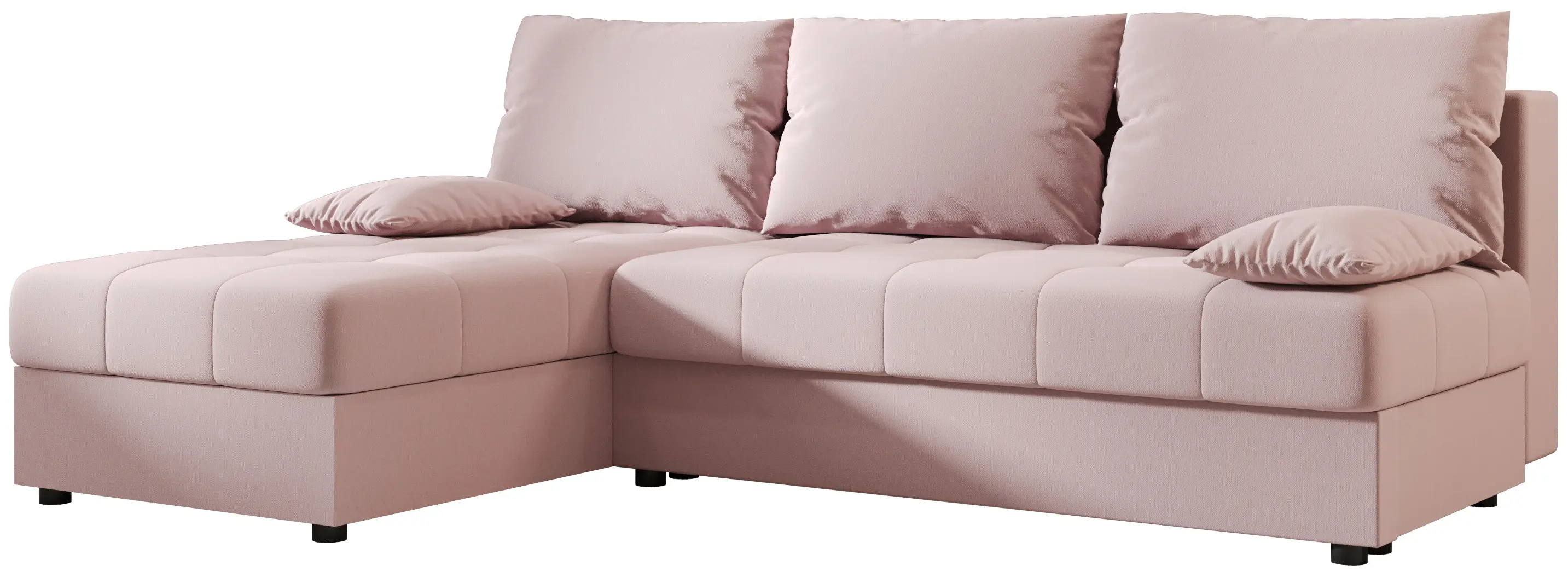 Canapea de colt Space Meble Mos L Cosmic 14 (Powder Pink)