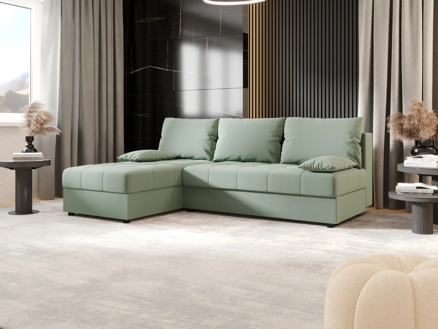 Canapea de colt Space Meble Mos L Cosmic 16 (Mint)